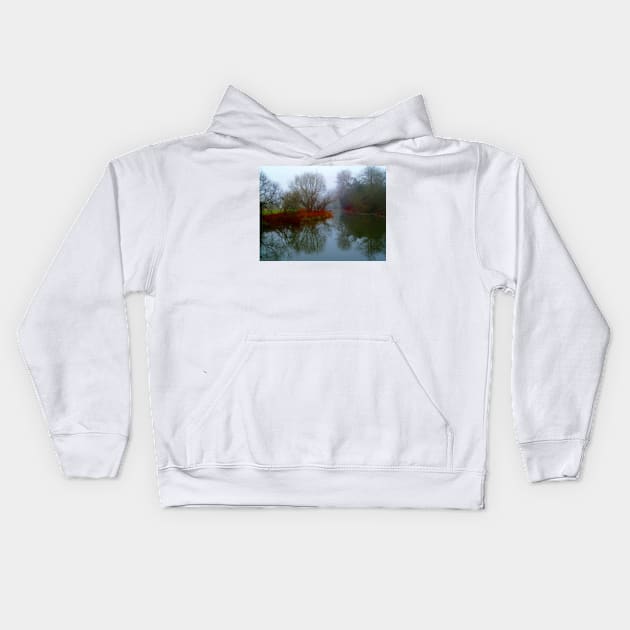 Misty Morning 2 Kids Hoodie by manston